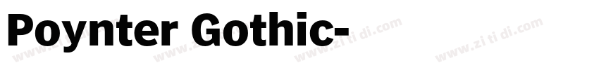 Poynter Gothic字体转换